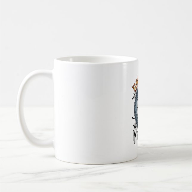 Växande huggtänder Svart katt Halvmåne Fladdermöss Kaffemugg (Vänster)