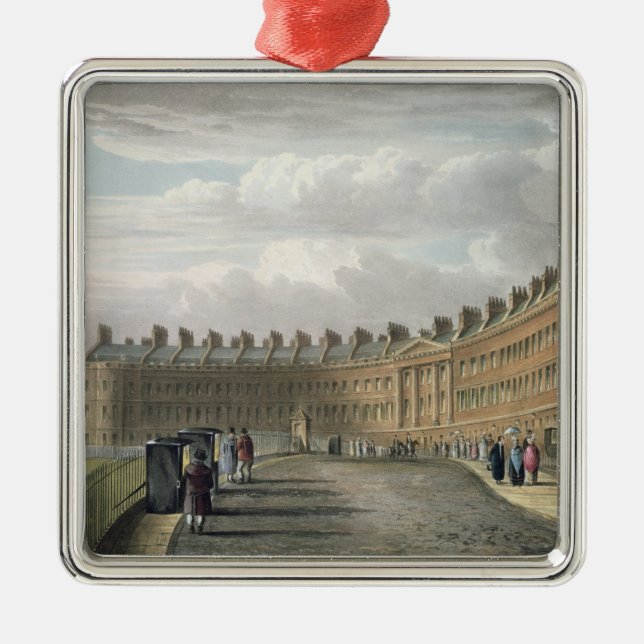 Växande Lansdown, bad, 1820 Julgransprydnad Metall (Framsidan)