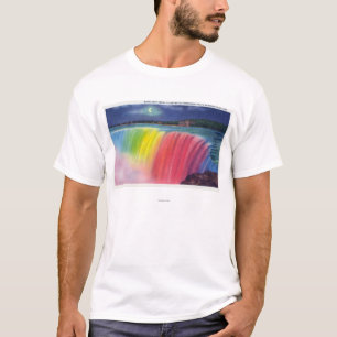 Växande måne ovanför upplyst Horseshow Tee Shirt