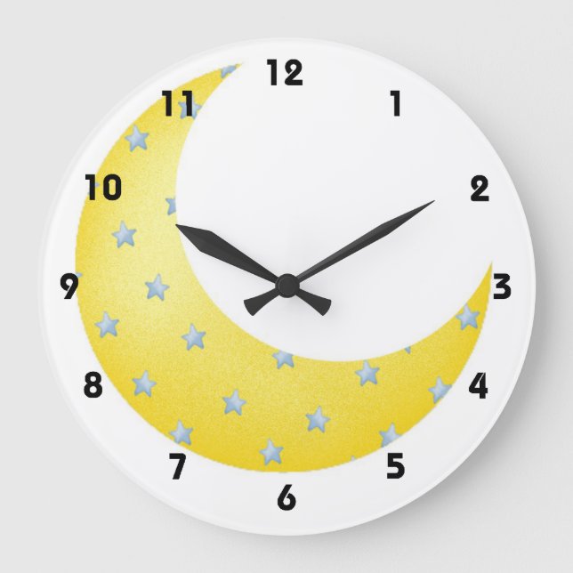 Växande måne stor klocka (Framsida)