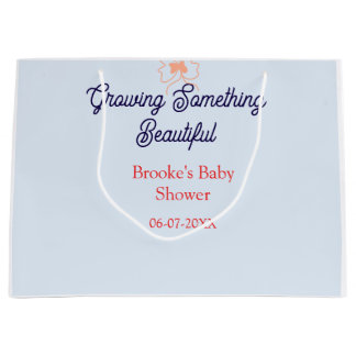 växande något vackert persikobåge baby shower