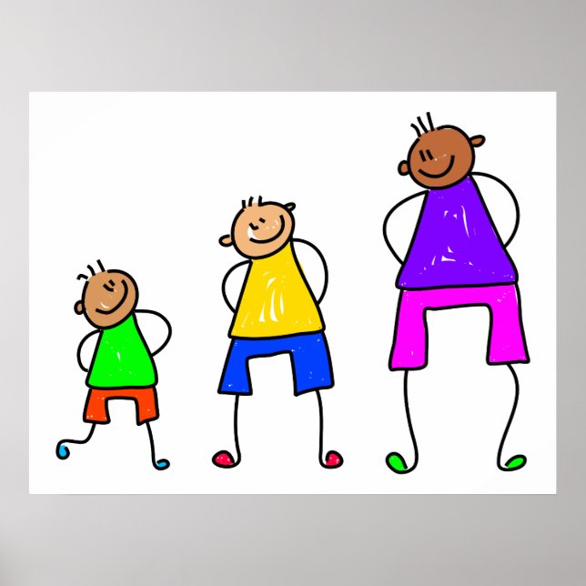 Växande pojkar poster (Framsidan)