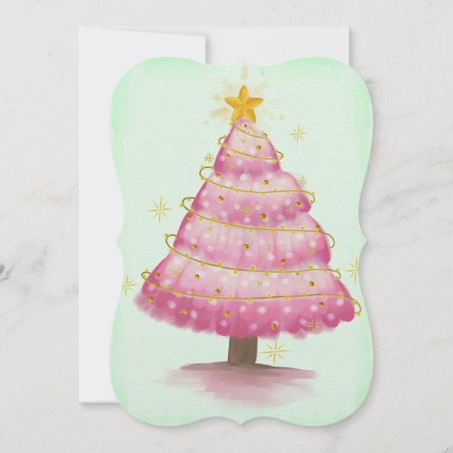 Växande Rosa Julgran (Framsida)