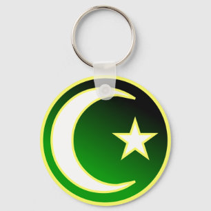 Växande & stjärna av islam nyckelring