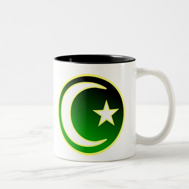 Växande & stjärna av islam Två-Tonad mugg (Höger)