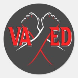 VAXED - Jag har vaccinerats mot COVID 19 Runt Klistermärke