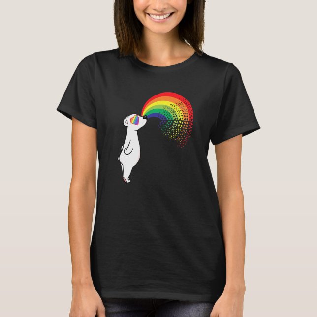 Växellåda (LGBTQ Saker) för Polar Regnbågsörat av  T Shirt (Framsida)