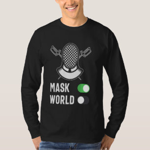 Växelmask för stängningsläge vid omgivande av hörn t shirt