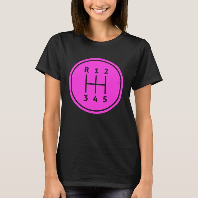 Växelspak Cool Racing Kille Bil Kärlek T Shirt (Framsida)
