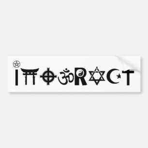 växelverkande religiöst symbol bildekal