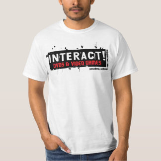 Växelverkande! Värdera vit $12,95 Tee