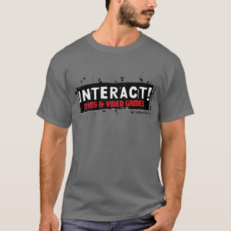 Växelverkande! Vit över rött T-shirt