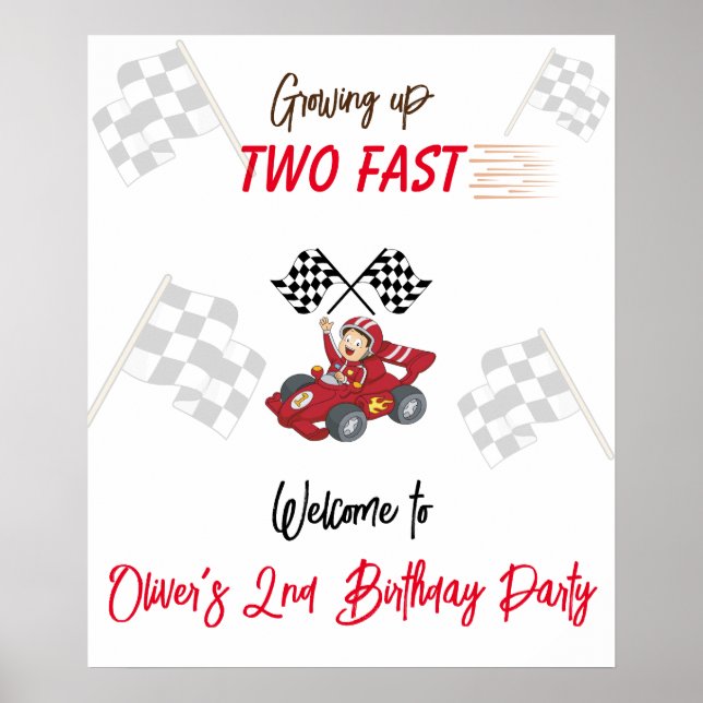 Växer upp för fort 2-års födelsedag  poster (Framsidan)