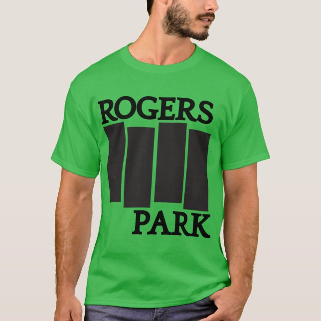 Växerparkssvart flagga t shirt (Framsida)