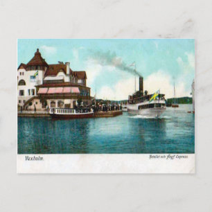 Vaxholm, Sverige, turist-steamer Vykort