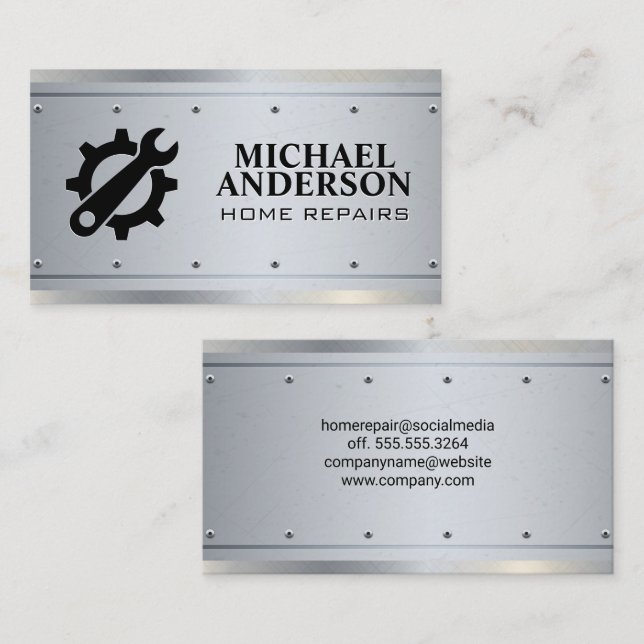 Växikonen | Leverans | Metallyvets Visitkort (Fram/baksida)