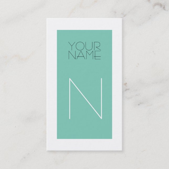 Växla Art Deco Visitkort (Framsida)