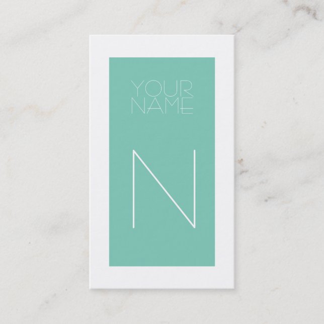 Växla Art Deco Visitkort (Framsida)