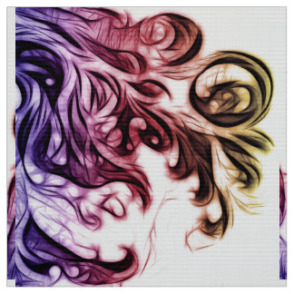 Växla Blommigt invertera i Färg Tyg