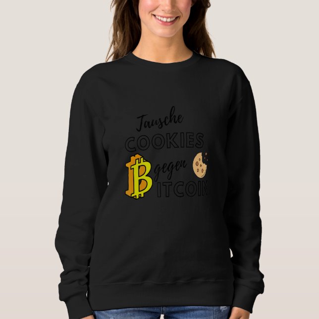 Växla cookies för kryptodesign för bitmynt t shirt (Framsida)