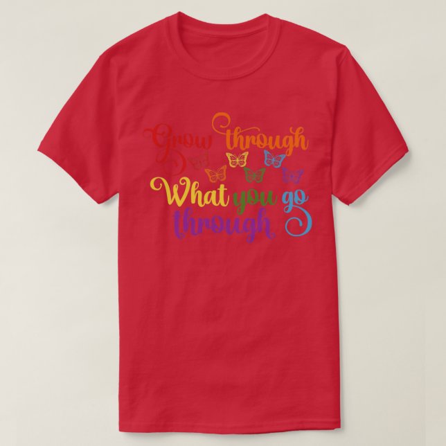 Växla genom det du går igenom Neurodiversity Au T Shirt (Design framsida)