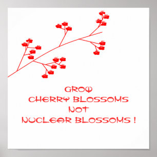 VÄXLA KÄRNKRAFTBLOMMAR INTE KÄRNKÄRNBLOMMAR! POSTER
