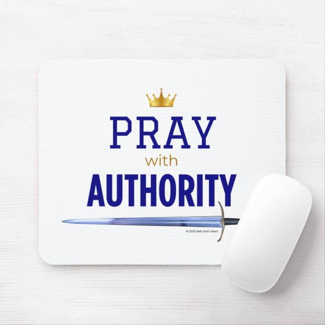 Växla med Authority Mousepad - Krona och Sword Musmatta (Med mus)