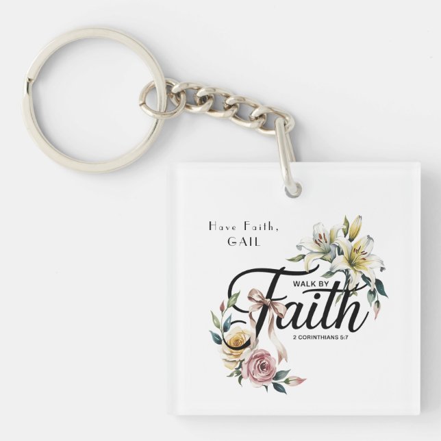 "Växla med Faith Blommigt Scripture Design (Framsidan)