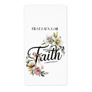 "Växla med Faith Blommigt Scripture Design Fraktsedel