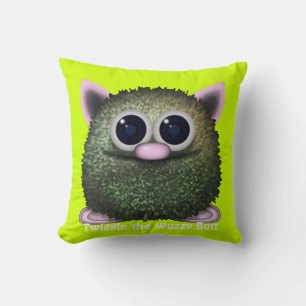 Växla mellan Cute Wuzzy Butt Cushion för barn Room Kudde