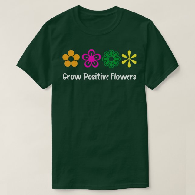 Växla positiva blommor 3 t shirt (Design framsida)