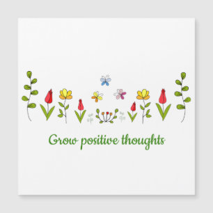 Växla positiva tankar blommor