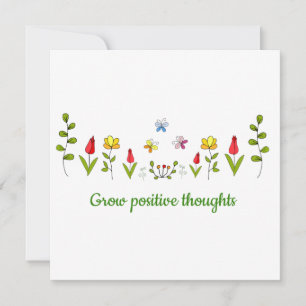 Växla positiva tankar blommor