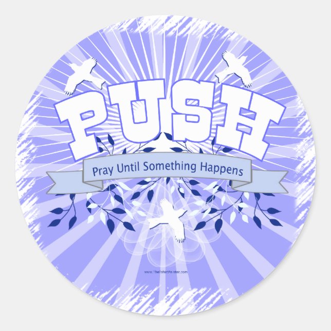 Växla tills något händer runt klistermärke (Framsida)