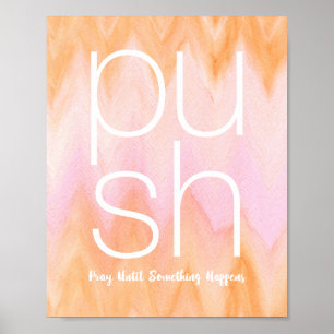 Växla tills något händer vattenfärgen poster