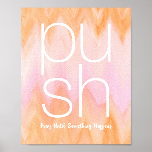 Växla tills något händer vattenfärgen poster (Framsidan)