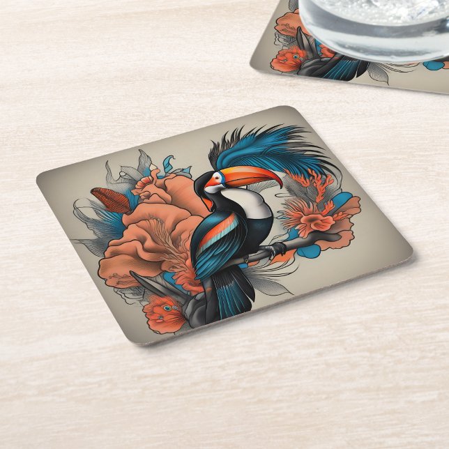 Växlande vatten underlägg papper kvadrat (Wayward Waters Square Paper Coaster
)