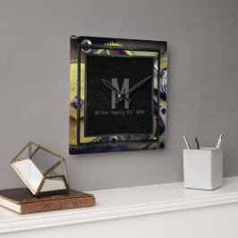 Växlar för industriellt Steampunk Vägglås Fyrkantig Klocka