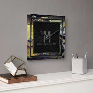 Växlar för industriellt Steampunk Vägglås Fyrkantig Klocka