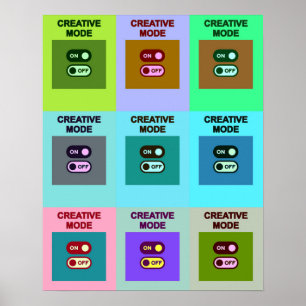 Växlar kreativ rutnät poster