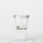 Växlingsbart Bröllop i Groom Anpassningsbar Take Away Mugg<br><div class="desc">Den här designen skapades genom digital konst och du kan ändra texten till groomsman eller best man. Det kan vara personlig i det angivna området eller anpassning genom att klicka för att anpassa ytterligare alternativ och ändra namn, initialer eller ord. Du kan också ändra texten färg och stil eller ta...</div>