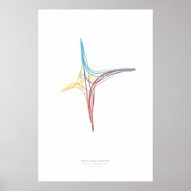 Växlingsdirigering: Atlanta, GA, US Poster (Framsidan)
