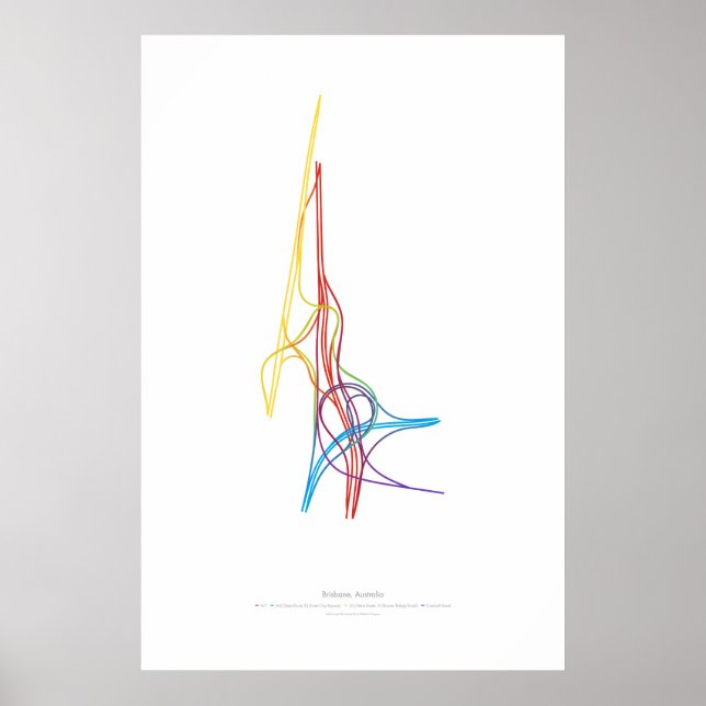 Växlingsdirigering: Brisbane, Australien Poster (Framsidan)