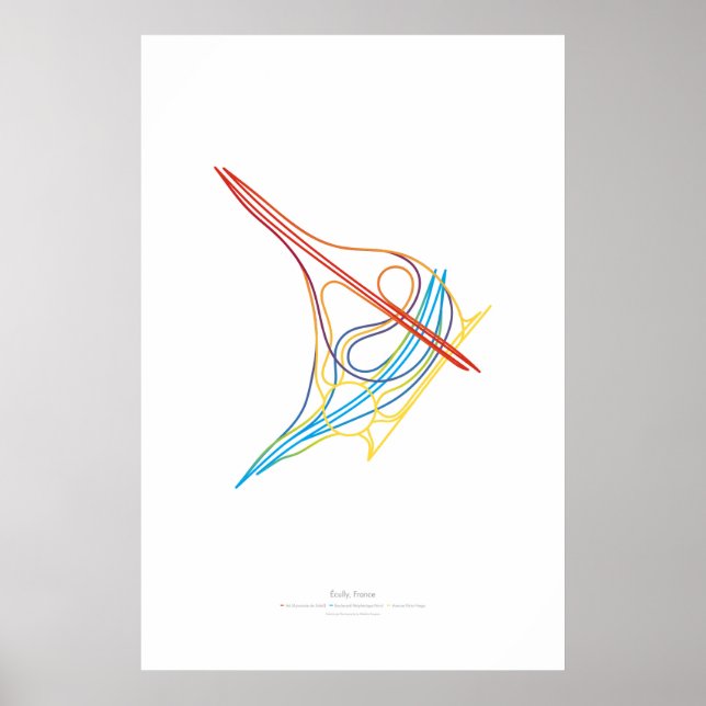 Växlingsdirigering: Écully, Frankrike Poster (Framsidan)