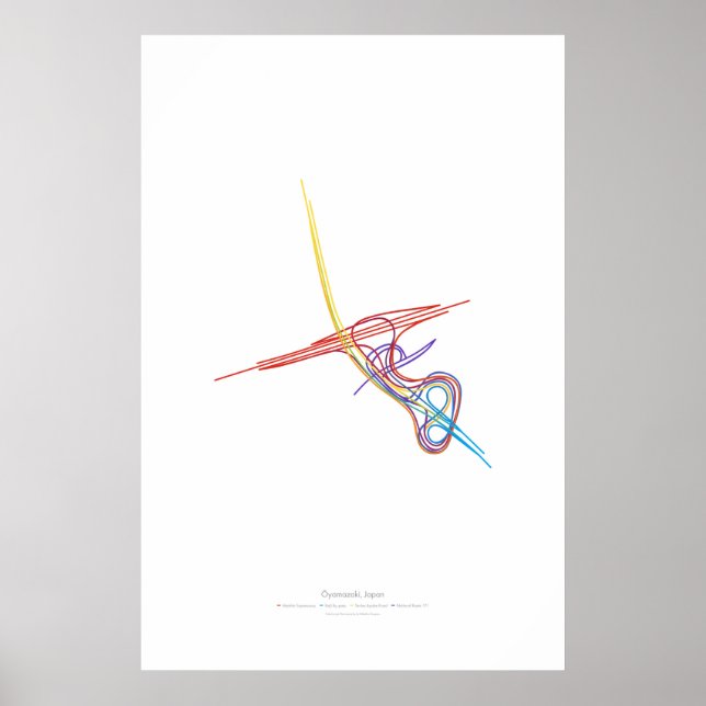 Växlingsdirigering: Ōyamazaki, Japan Poster (Framsidan)