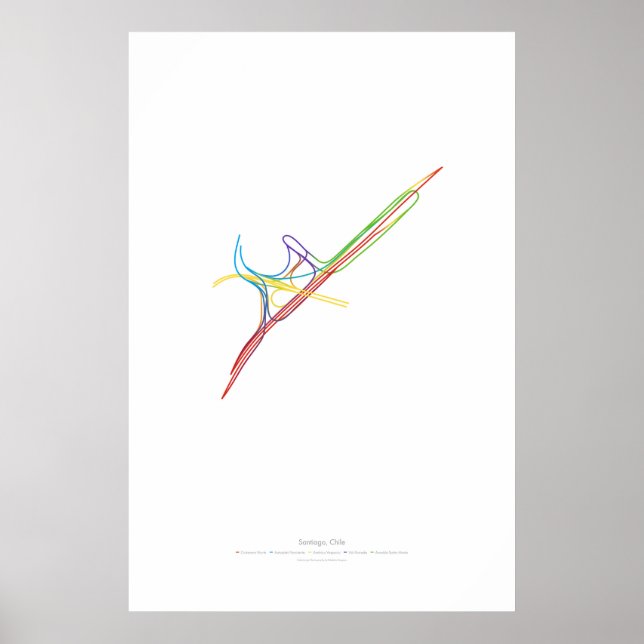 Växlingsdirigering: Santiago, Chile Poster (Framsidan)
