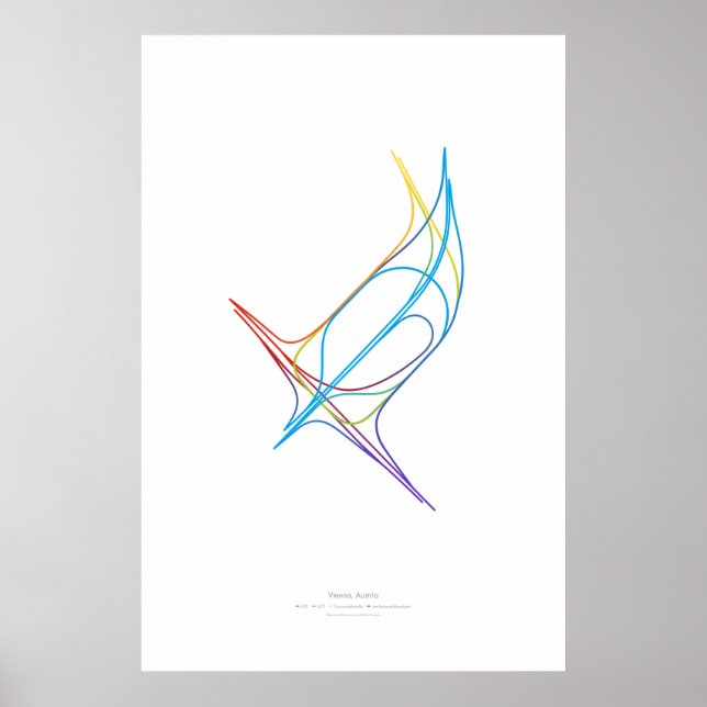 Växlingsdirigering: Wien, Österrike 1 Poster (Framsidan)