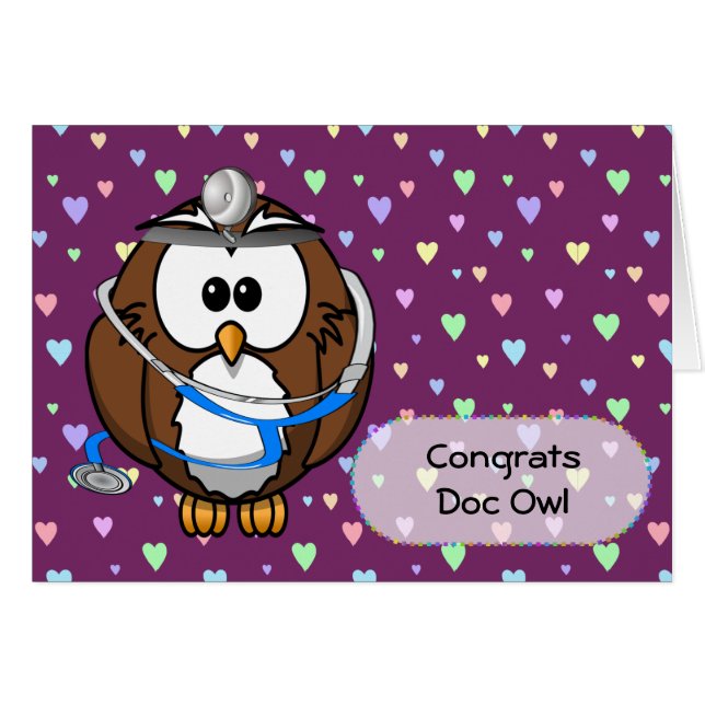 växlingsdok Uggla Hälsningskort (Framsidan Horizontal)