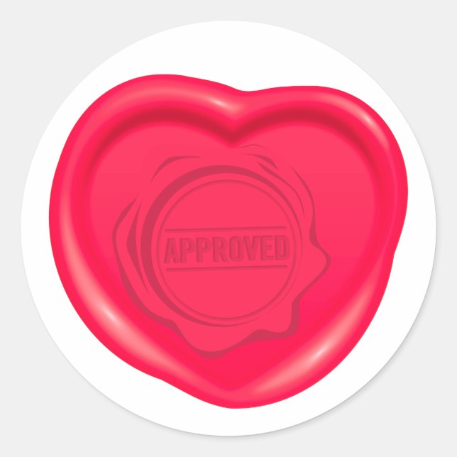 Vaxsigill-entusiaster Runt Klistermärke (Framsida)