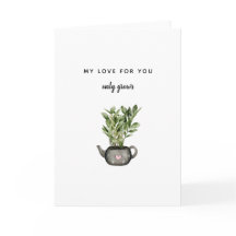 växt älskare Kärlek Grows årsdag valentinsöt